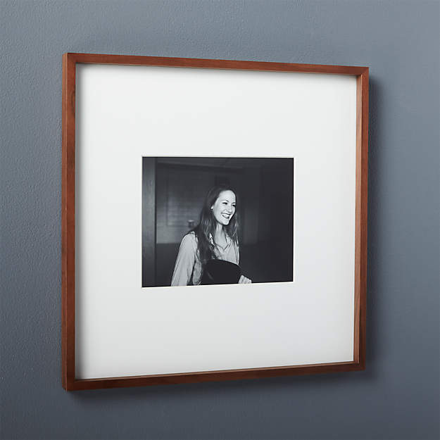 Gallery Walnut Picture Frame With Frame-8''x10'' thumbnail 2