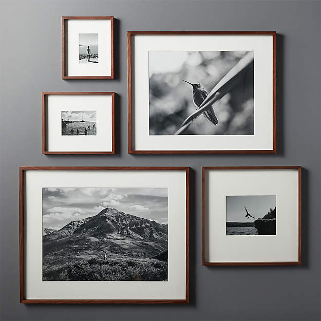 Gallery Walnut Picture Frame With Frame-8''x10'' thumbnail 3