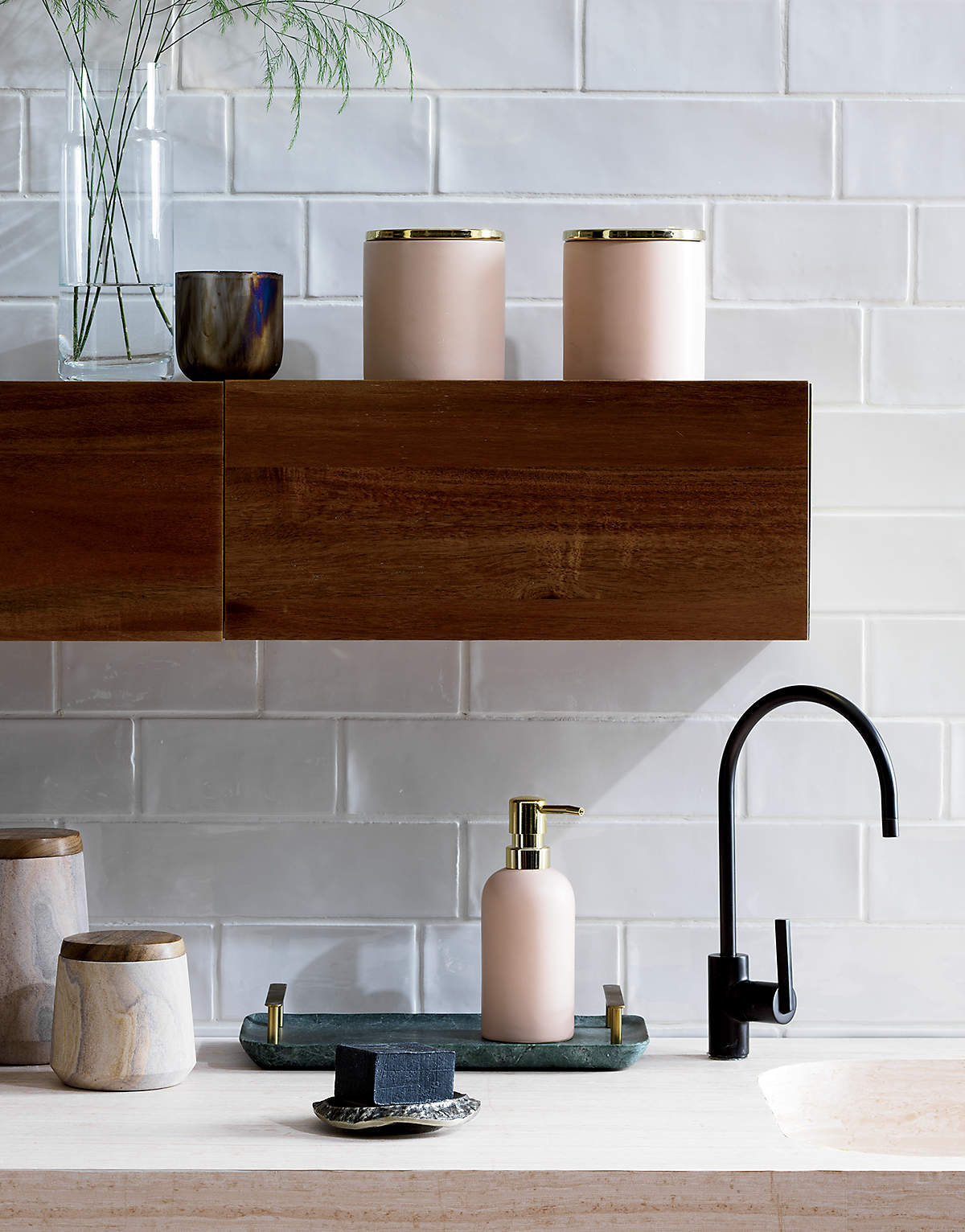 Hide N Seek Acacia Wood Storage Shelf thumbnail 3