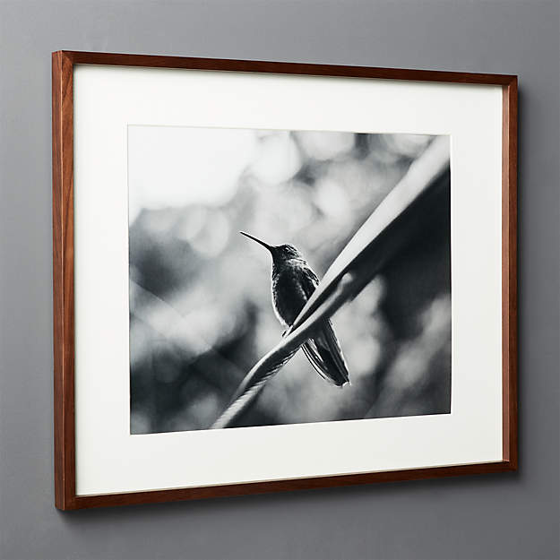 Gallery Walnut Picture Frame With White Mat -16''x20'' thumbnail 2
