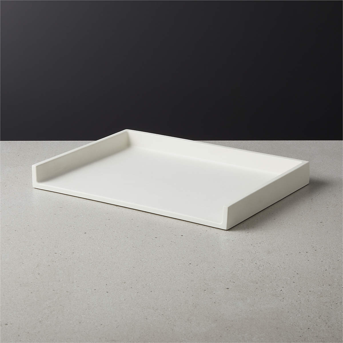 Cement White Letter Tray thumbnail 2