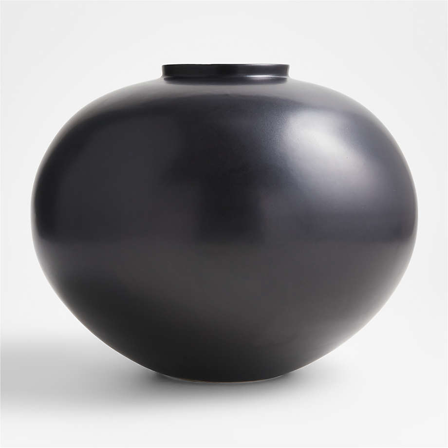 Jimena Black Round Vase thumbnail 2