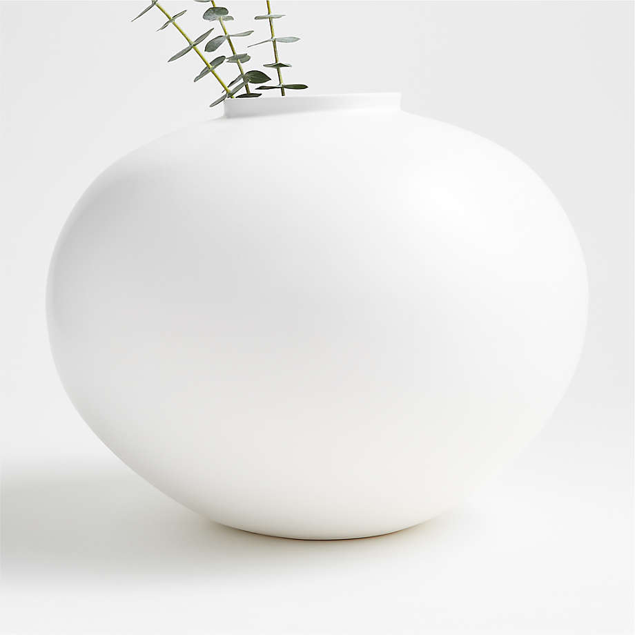 Jimena White Round Vase thumbnail 3
