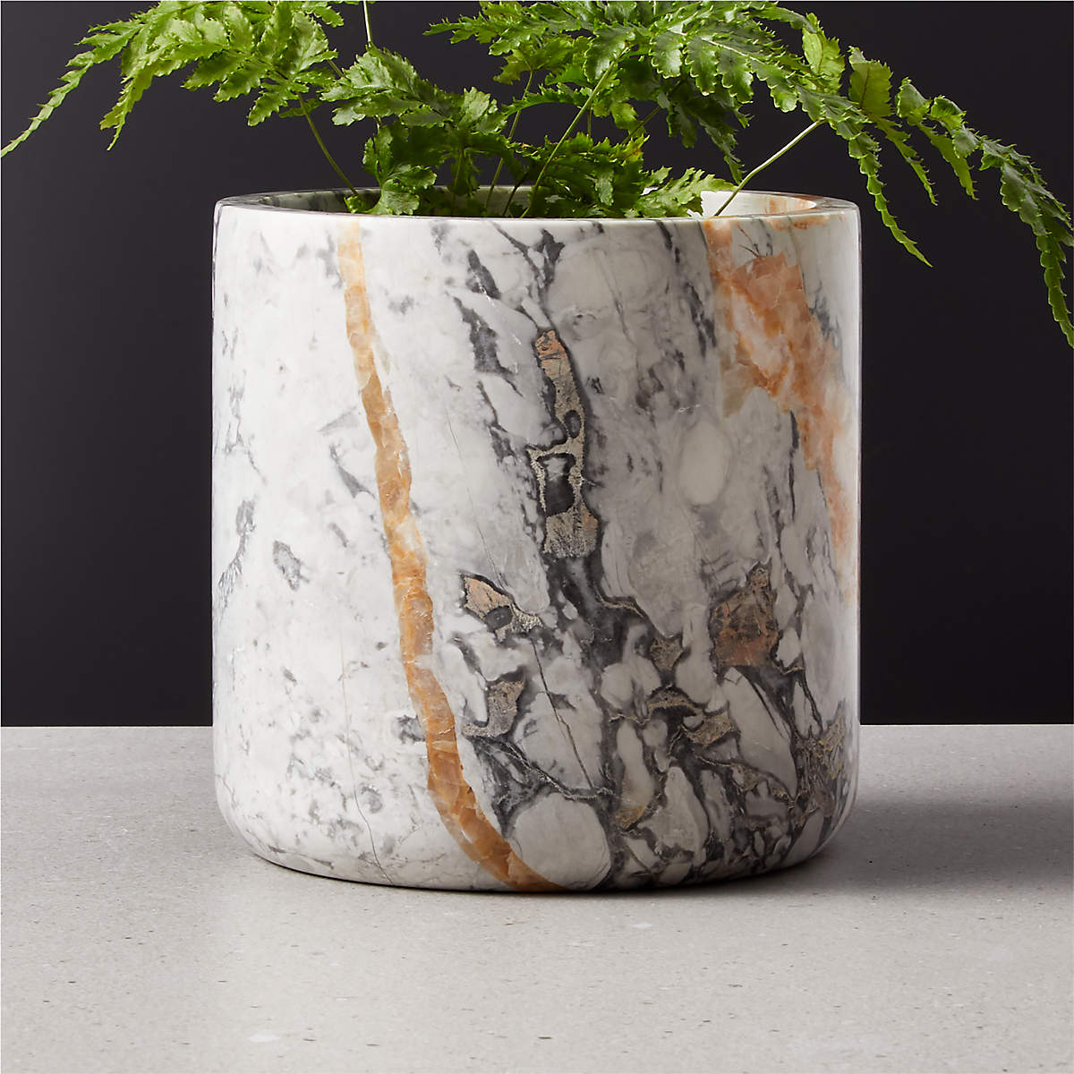 White Marble Planter thumbnail 4