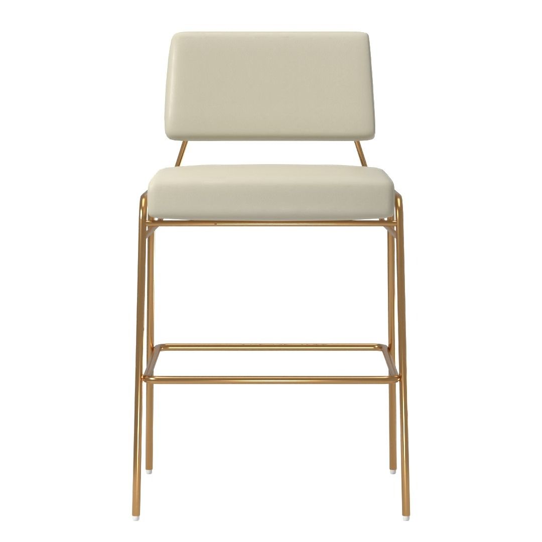 Wire Frame Leather Bar and Counter Stools thumbnail 2