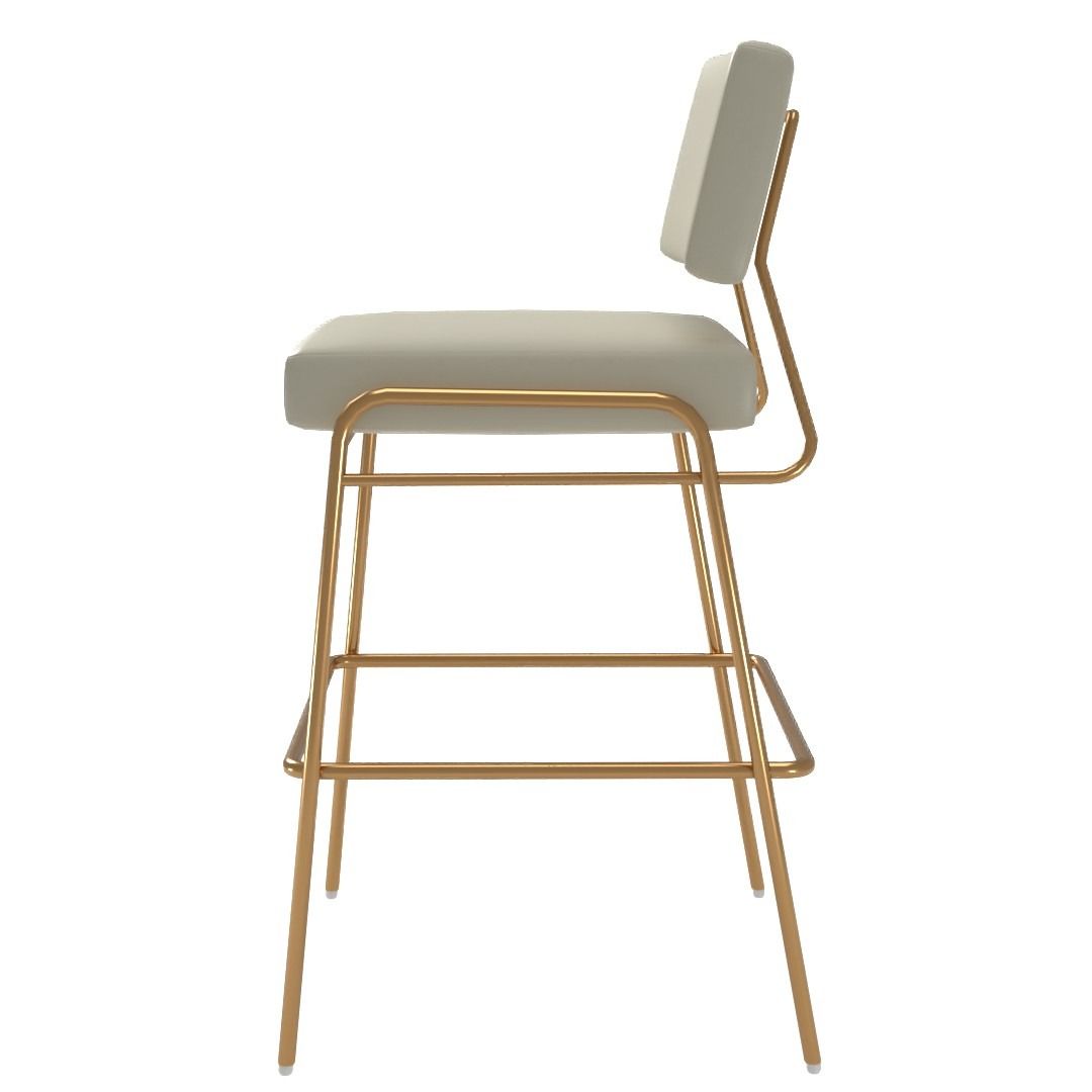 Wire Frame Leather Bar and Counter Stools thumbnail 3