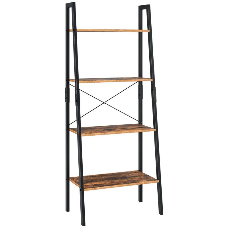 Enloe 54.5'' H x 22'' W Iron Ladder Bookcase thumbnail 3