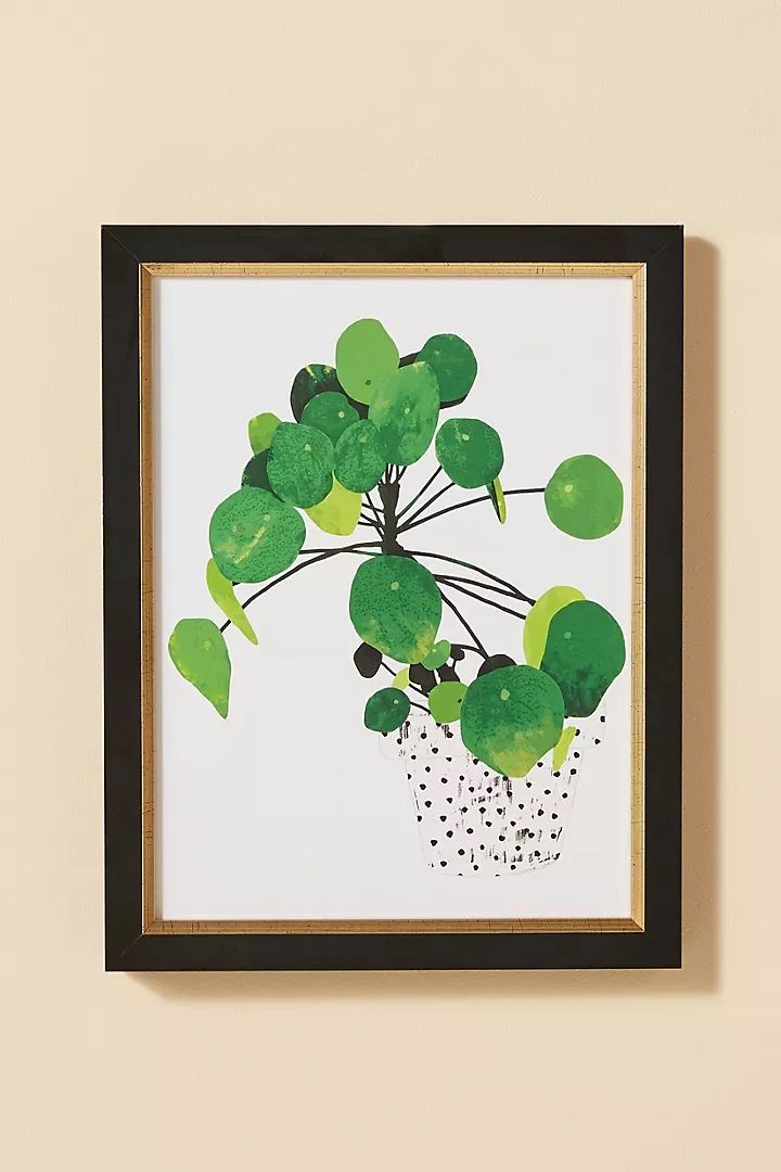 Pila Peperomioides Wall Art With Frame thumbnail 3