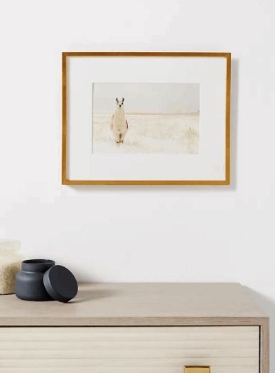 Llama In The Snow Wall Art thumbnail 2