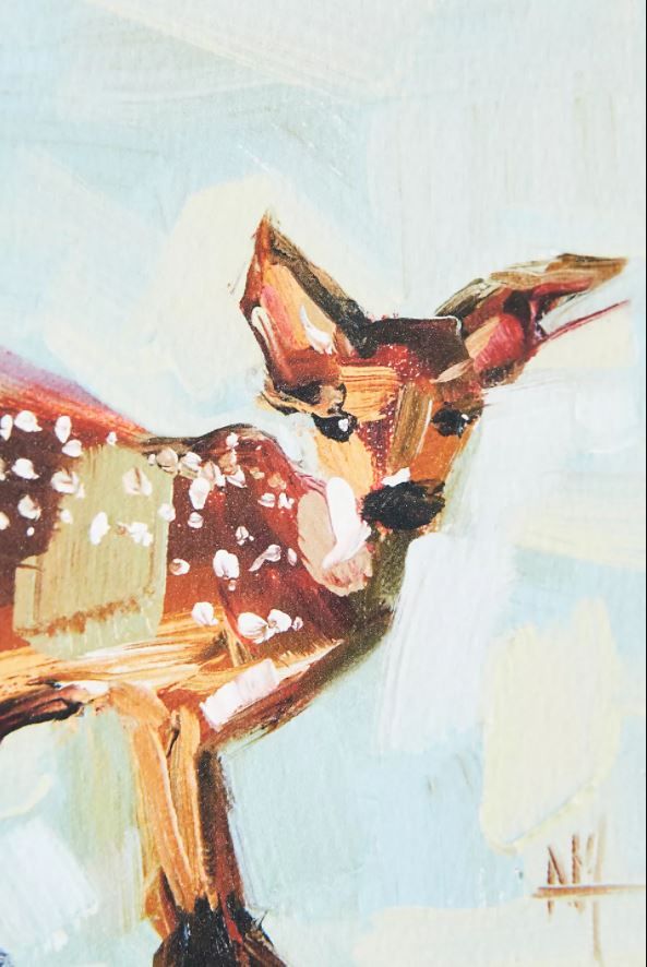 Baby Fawn Wall Art with Frame thumbnail 2