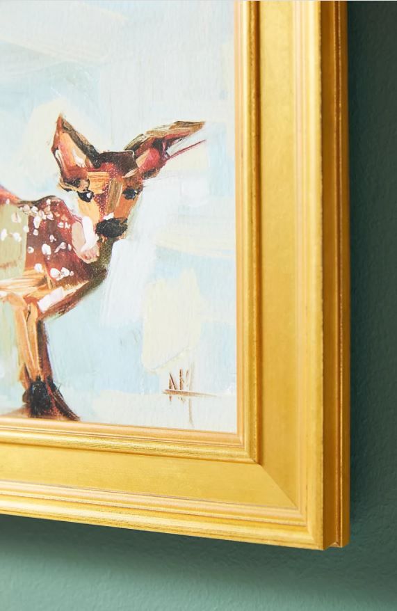 Baby Fawn Wall Art with Frame thumbnail 3