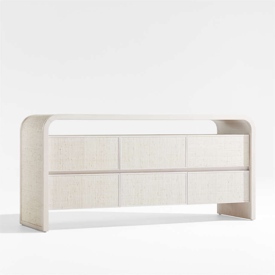 Rica Grasscloth 6-Drawer Dresser by Leanne Ford thumbnail 4