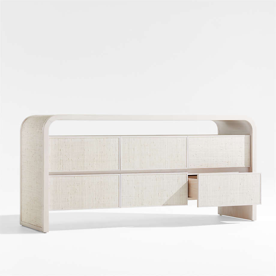 Rica Grasscloth 6-Drawer Dresser by Leanne Ford thumbnail 5