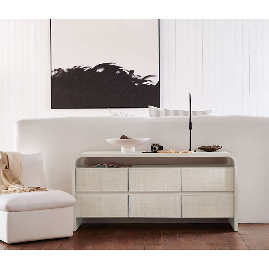 Rica Grasscloth 6-Drawer Dresser by Leanne Ford thumbnail 7