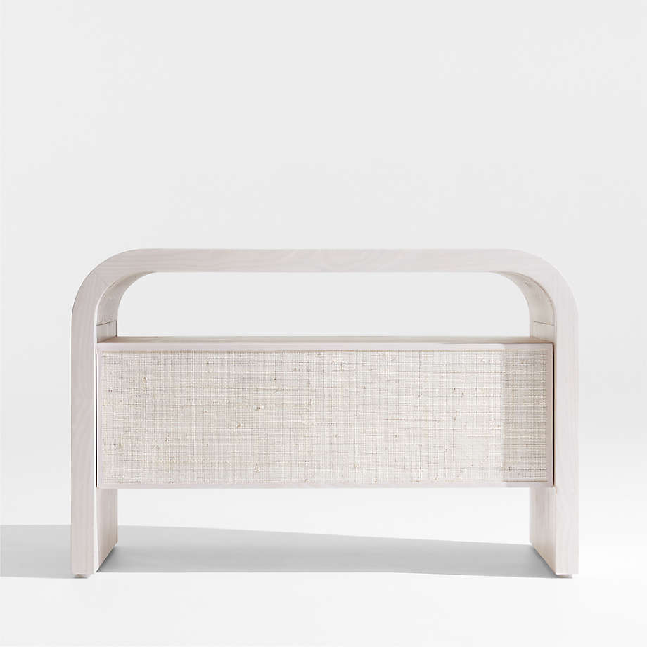 Rica Whitewash Grasscloth Nightstand by Leanne Ford thumbnail 2