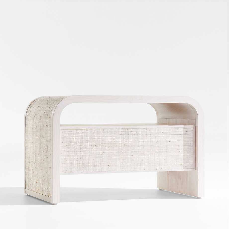 Rica Whitewash Grasscloth Nightstand by Leanne Ford thumbnail 3