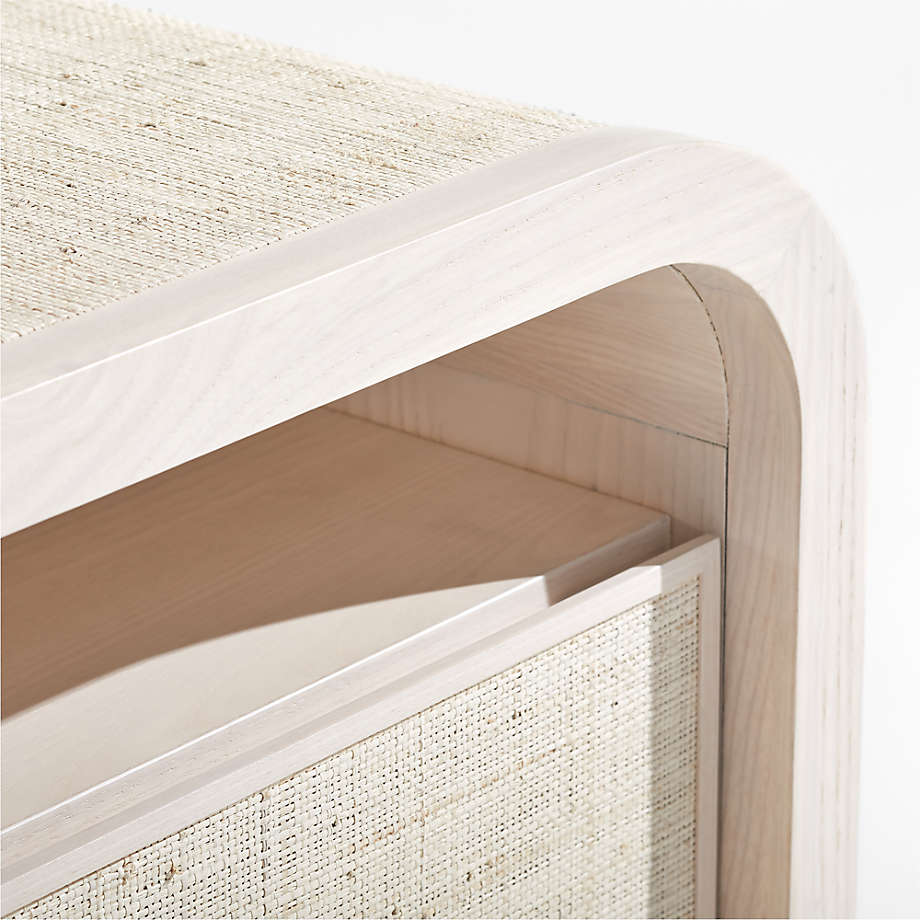 Rica Whitewash Grasscloth Nightstand by Leanne Ford thumbnail 5