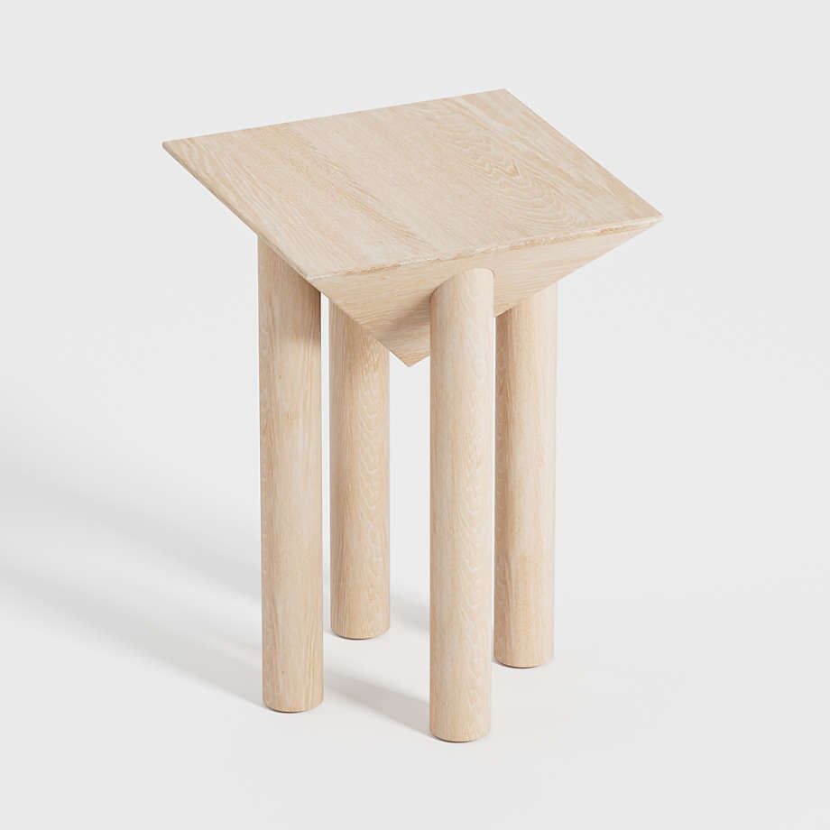 Flora Wood Square End Table thumbnail 5