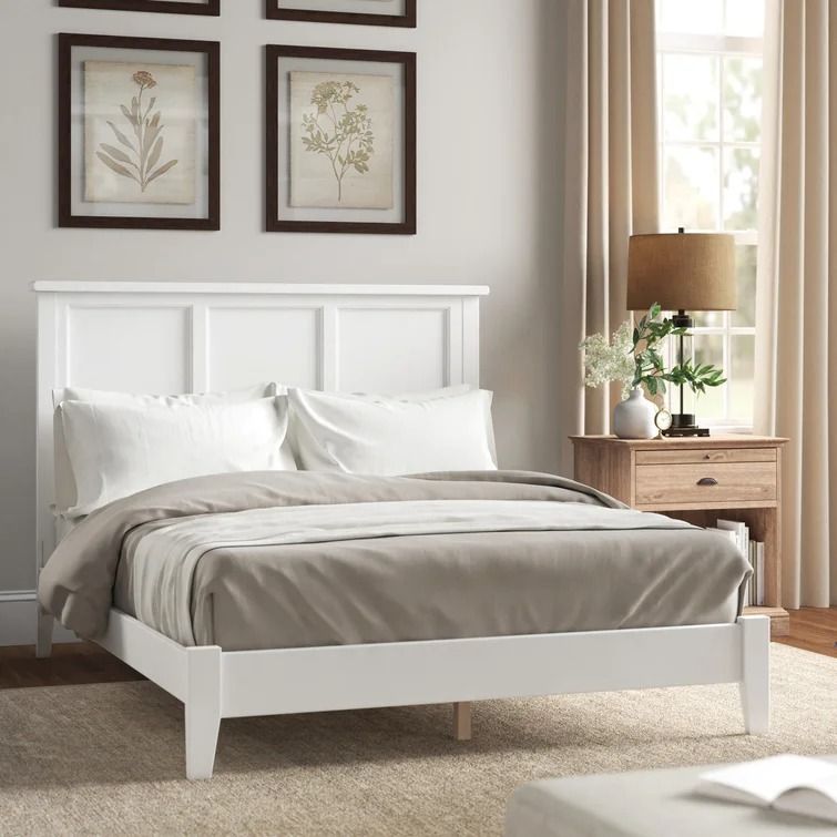 Troutville Solid Wood Low Profile Standard Bed Queen thumbnail 2