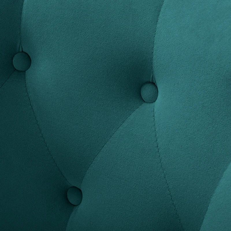 Dowdle Wide Tufted Velvet Wingback Chair thumbnail 4