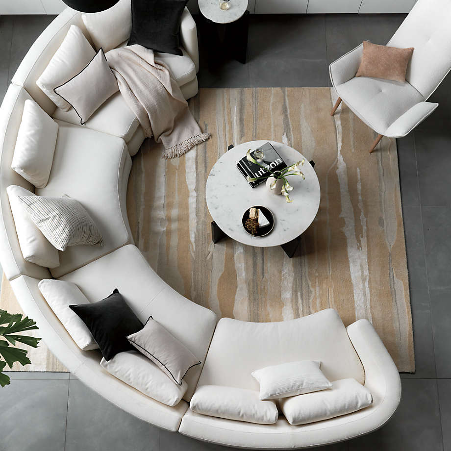Miro White Marble Coffee Table with Black Wood Base thumbnail 6