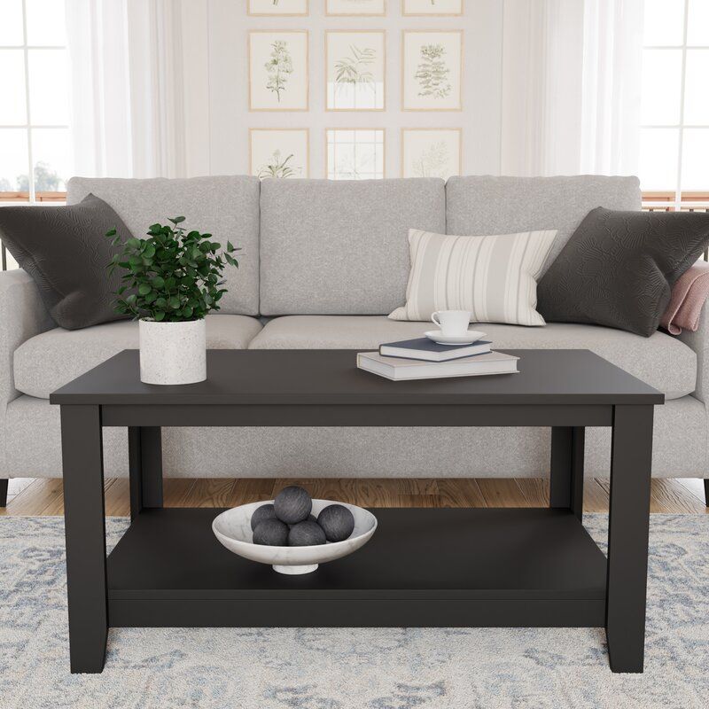 Feldt Manufactured Wood Solid Coffee Table with Storage thumbnail 4