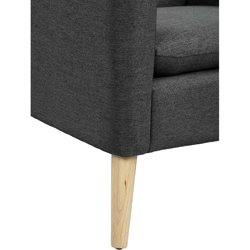 Biggerstaff Wide Linen Armchair thumbnail 4