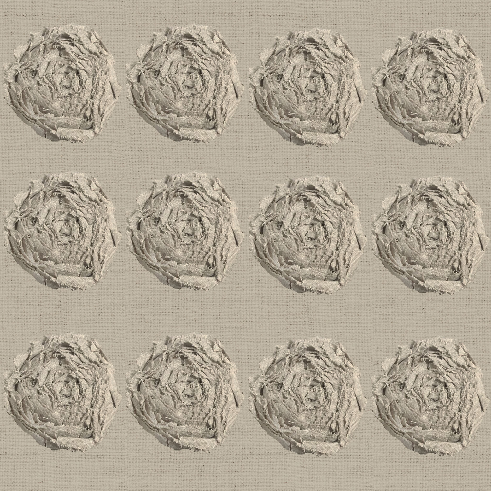 Rugged Flower Square Linen Pillow Cover And Insert thumbnail 4