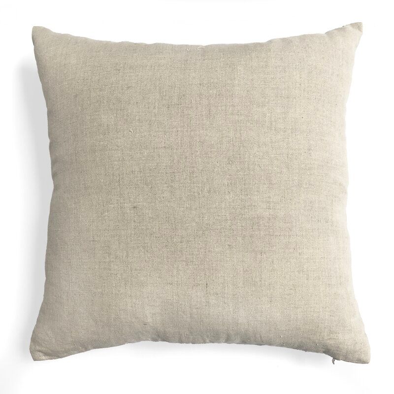 Rugged Flower Square Linen Pillow Cover And Insert thumbnail 3