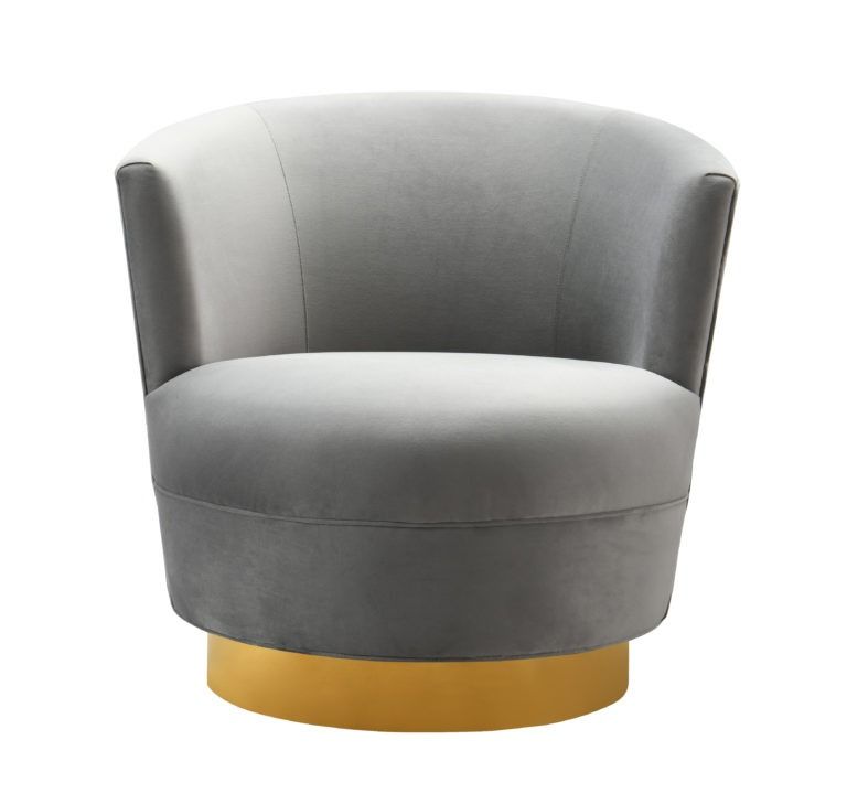 Liam Grey Swivel Chair thumbnail 3