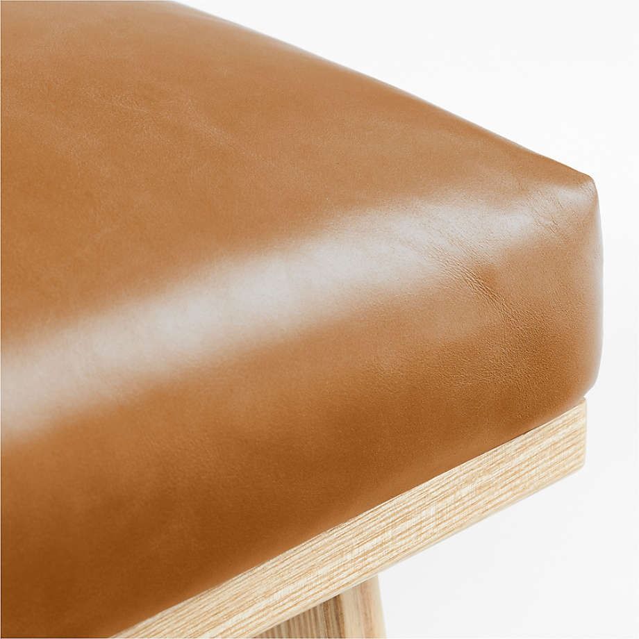 Cavett Ashwood Leather Ottoman thumbnail 4