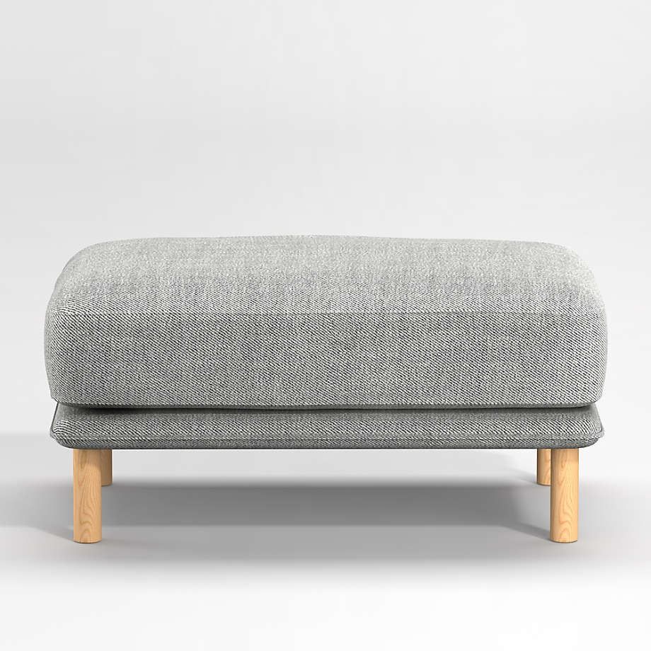 Wells Ottoman with Natural Leg Finish thumbnail 2