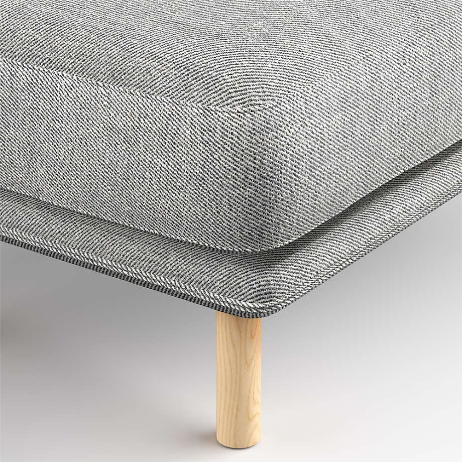 Wells Ottoman with Natural Leg Finish thumbnail 3