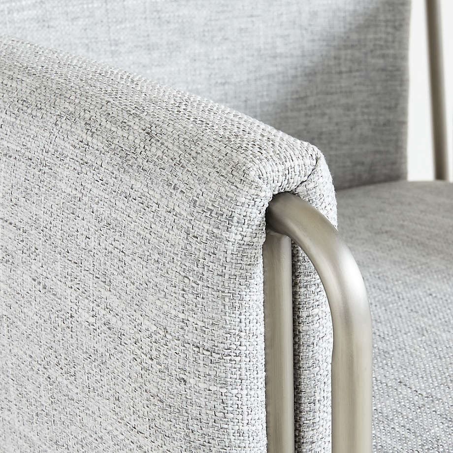 Caterina Grey Upholstered Office Chair thumbnail 5