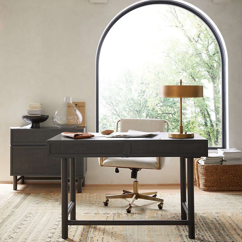 Caterina Natural Upholstered Office Chair thumbnail 2