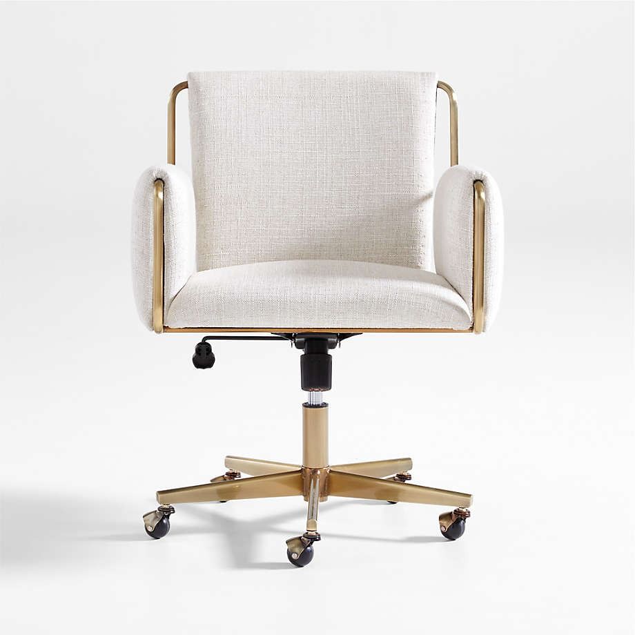 Caterina Natural Upholstered Office Chair thumbnail 3