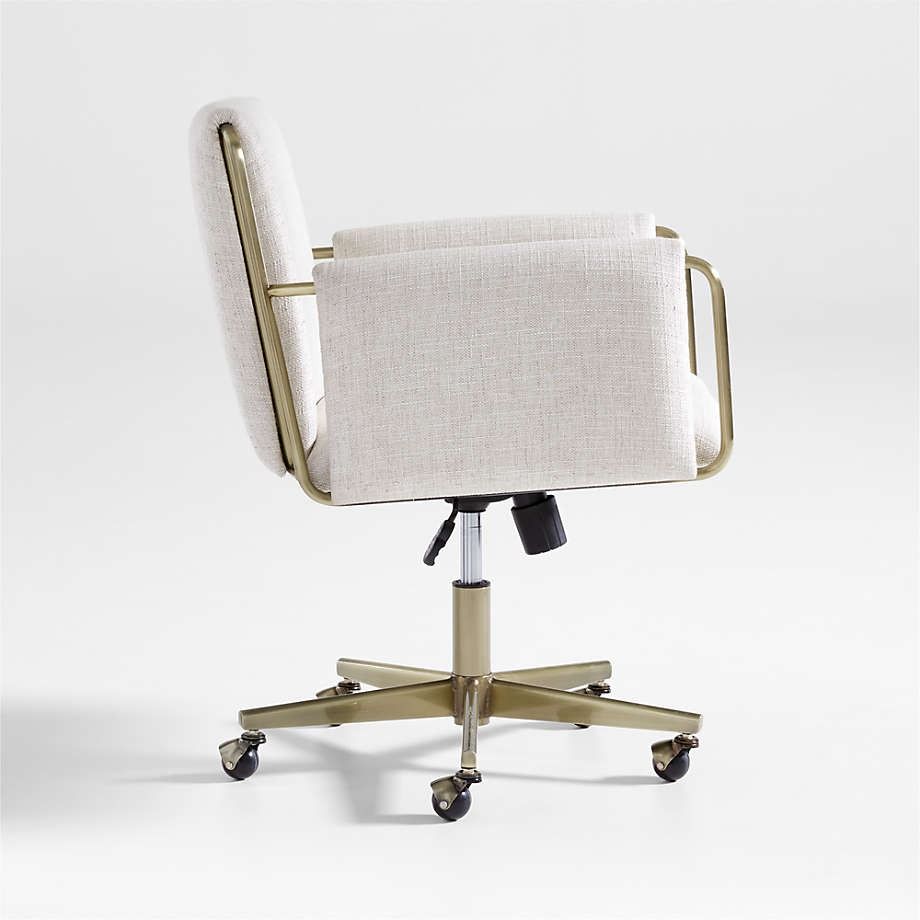 Caterina Natural Upholstered Office Chair thumbnail 4