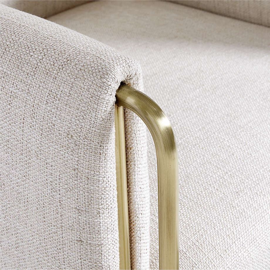 Caterina Natural Upholstered Office Chair thumbnail 5