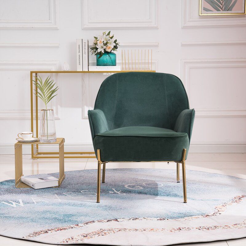 Partida Wide Velvet Armchair thumbnail 4