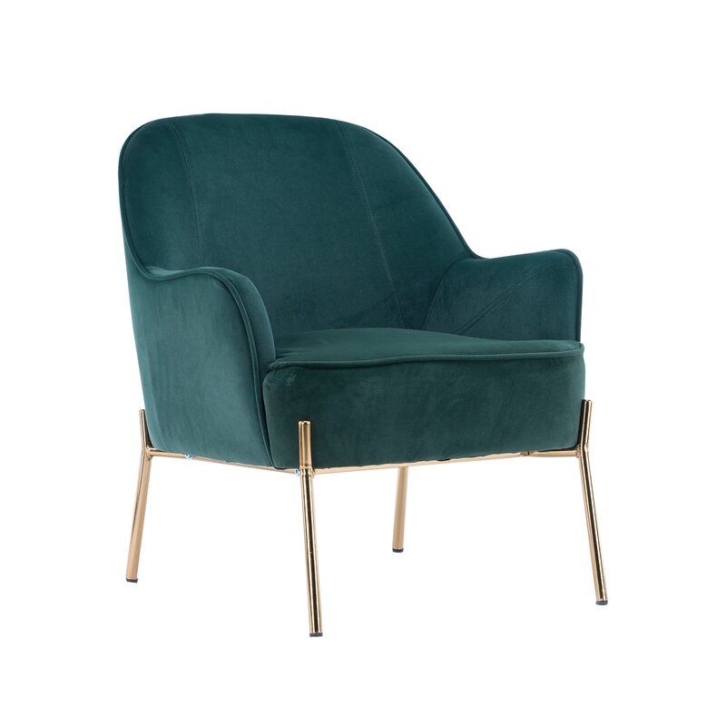 Partida Wide Velvet Armchair thumbnail 2