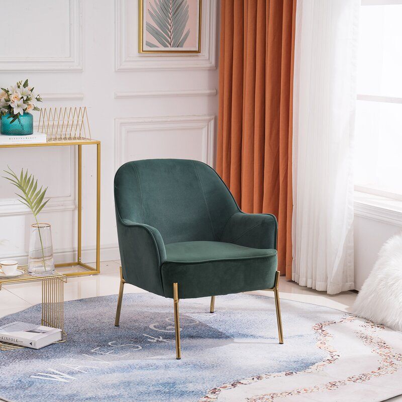 Partida Wide Velvet Armchair thumbnail 5