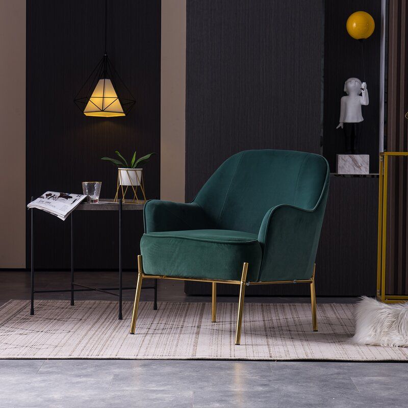 Partida Wide Velvet Armchair thumbnail 6