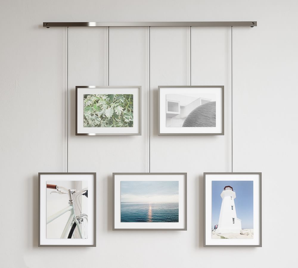 Hanging Chrome Gallery Frames Set of 5 thumbnail 2