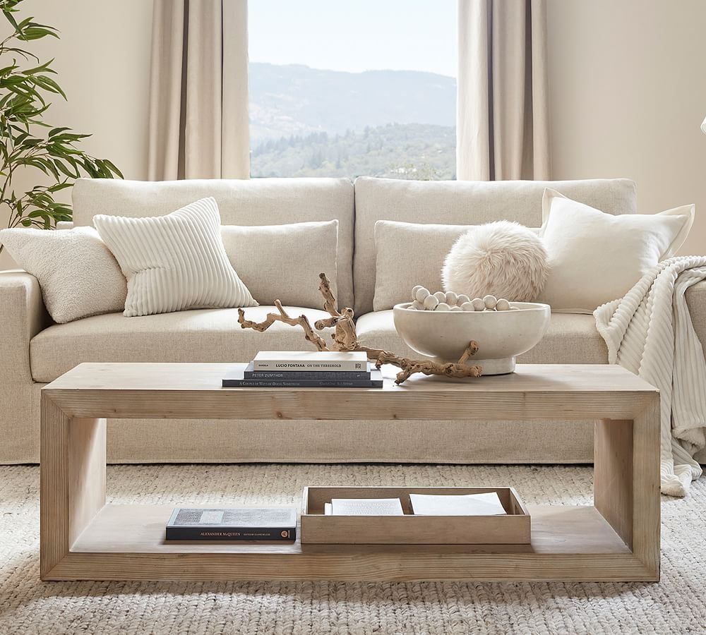 Folsom Rectangular Coffee Table (58") thumbnail 2