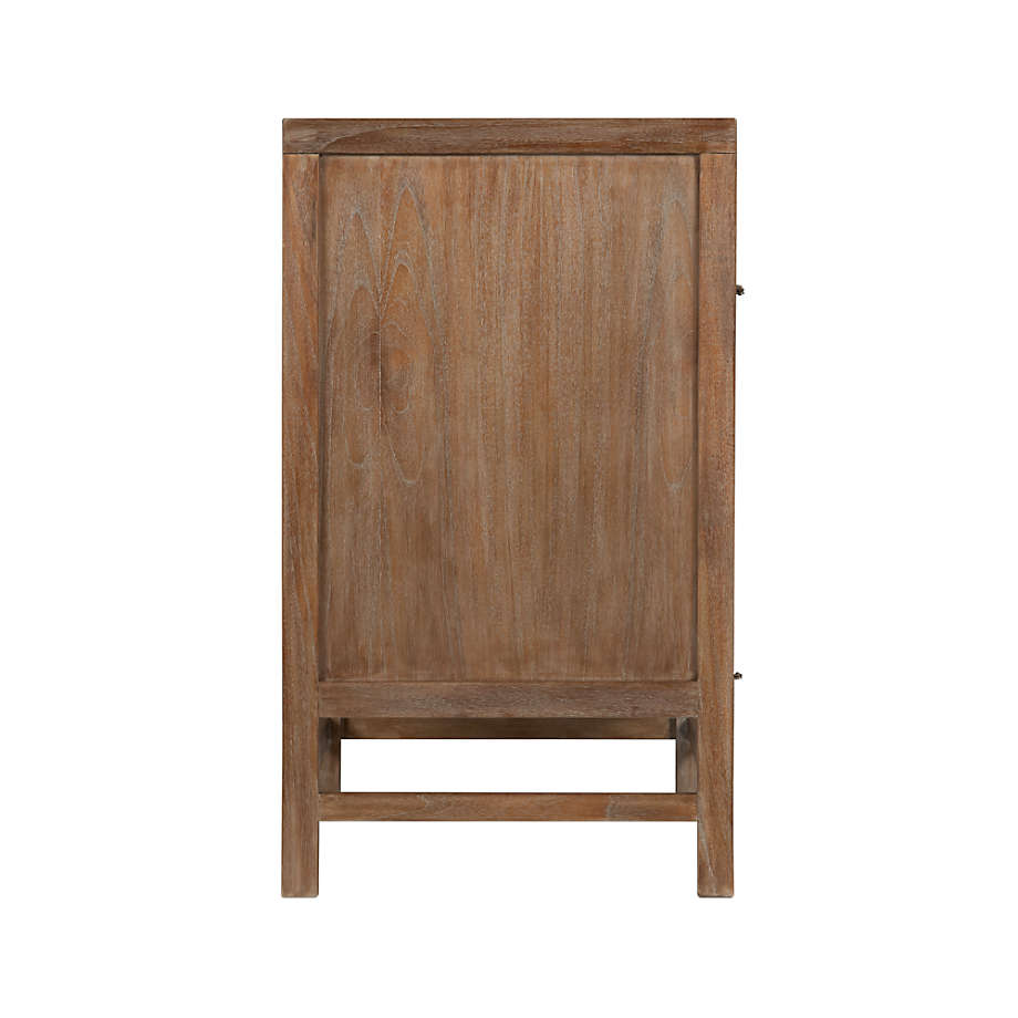 Blake Light Brown Teak and Rattan Media Console thumbnail 4