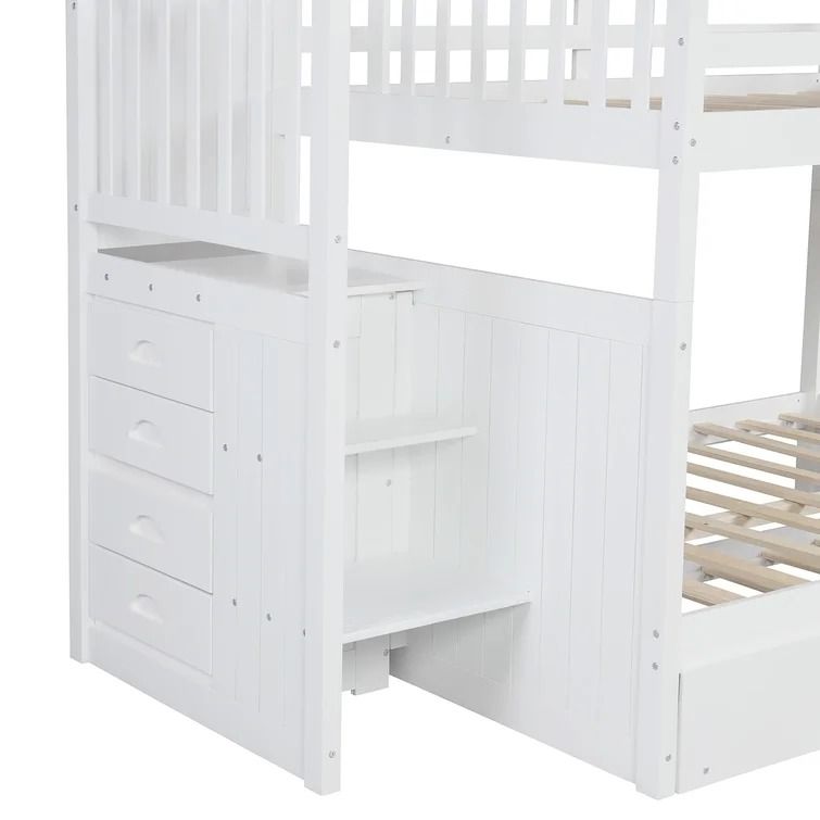Apsara Twin Standard Bunk Bed with Trundle by Harriet Bee thumbnail 4