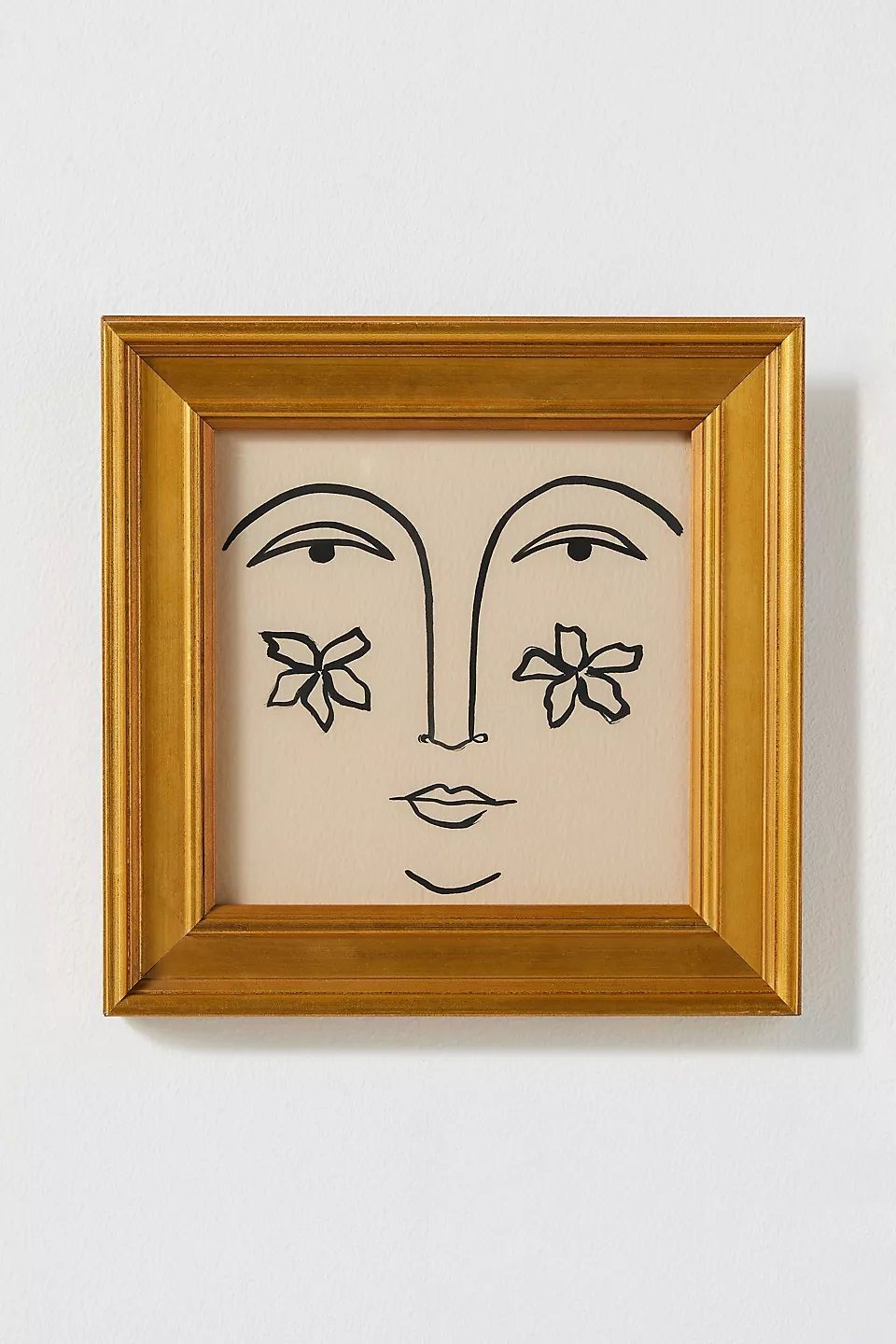 Floral Face I Wall Art with Frame thumbnail 2