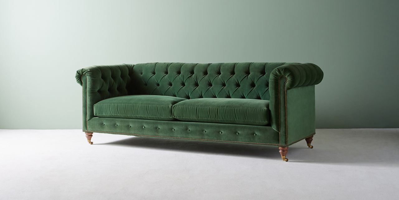 Lyre Chesterfield Two Cushion Sofa thumbnail 3