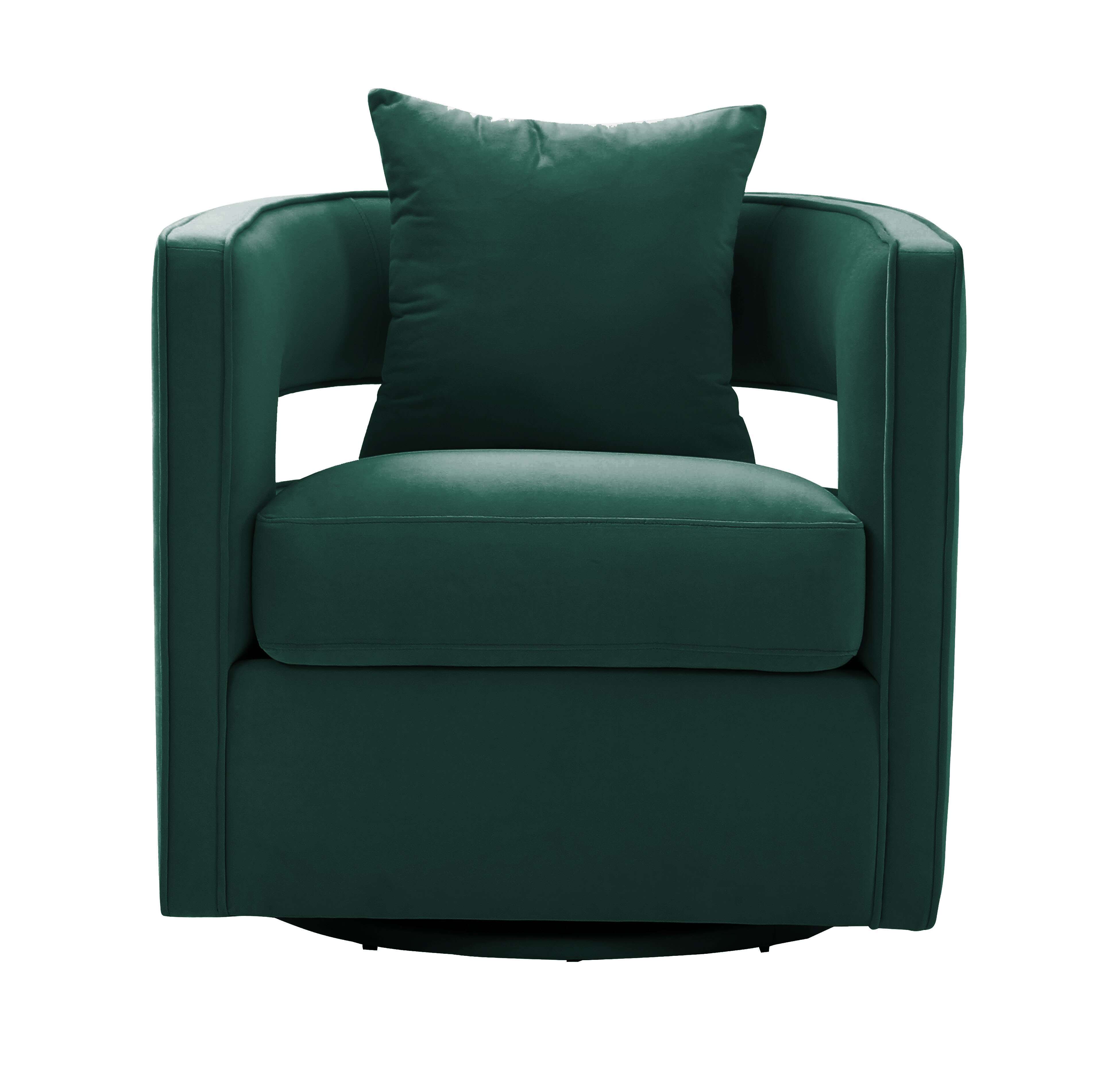 Hudson Forest Green Swivel Chair thumbnail 3