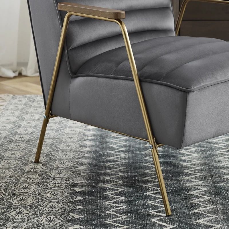 Melanie Velvet Armchair thumbnail 2